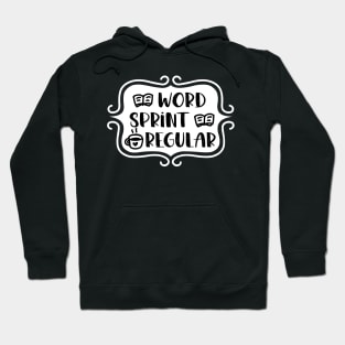 Word Sprint Regular - Writing Typography Hoodie